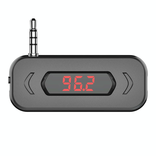 Doosl DSER116 Multifunctional Car FM Transmitter Wireless Music Receiver with 3.5mm Jack & LCD Display, Support Hands-free Call(Black)