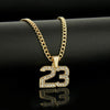 11010401501  NO.23 Exaggerated Hip Hop Style Necklace Collarbone Chains