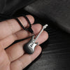 OPK 1989 Personality Stainless Steel Guitar Pendant Titanium Steel Necklace, Color: Gold Pendant