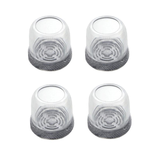 4pcs / Set Thickened Wear-Resistant Table And Chair Leg Covers Household Quiet Non-Slip Stool Foot Protector, Style: Extra Large Round Transparent