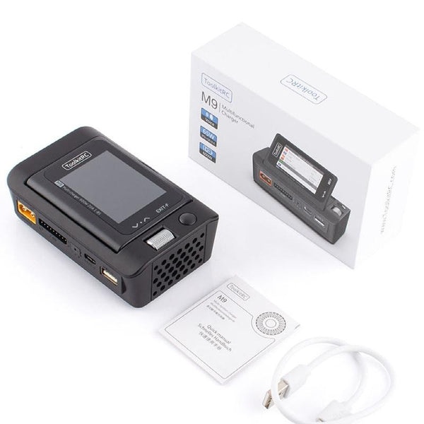 ToolkitRC M9 600W Airplane Li-Po Battery Balance Charger With Voice Function(Black)