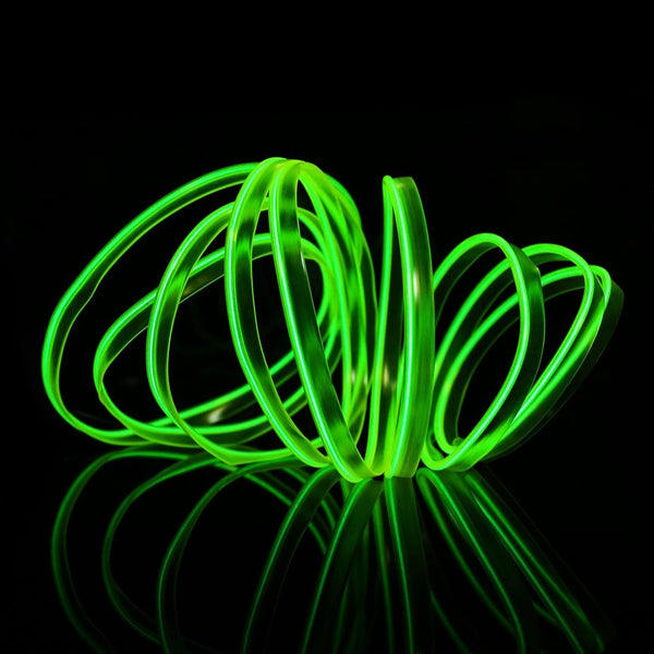 2M Cold Light Flexible LED Strip Light For Car Decoration(Green Light)