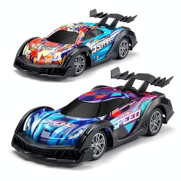 Q170 Colorful Lights Racing Four-wheel Drive Remote Control Car(Orange)