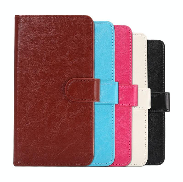 5.3-5.5 Inch Universal Crazy Horse Texture 360 Degree Rotating Carry Case with Holder & Card Slots for Galaxy Note I / II / III / IV(Black)