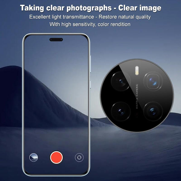 For Honor Magic7 Pro imak Black Version HD Glass Rear Camera Lens Film, Self-positioning Version