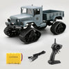 HD001B Four Wheel Drive Off-Road Climbing Load WIFI Control Real Walking Time Transmission Truck for Kids with LED Lights(Blue)