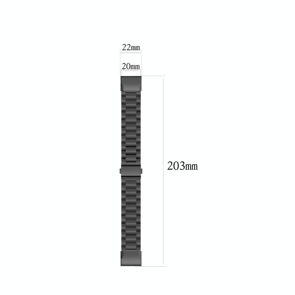 For Garmin Fenix5/Forerunner935/Garmin Approach S60 3-Beads Stainless Steel Metal Quick Release Watch Band(black)