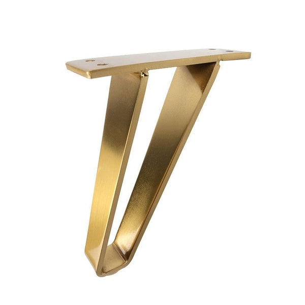 LH-GB0001 Thickened Load-Bearing Sofa TV Cabinet Support Legs, Height: 18cm(Brushed Copper)