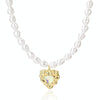 N2209-11 Colorful Love Ladies Temperament Necklace Collarbone Chain