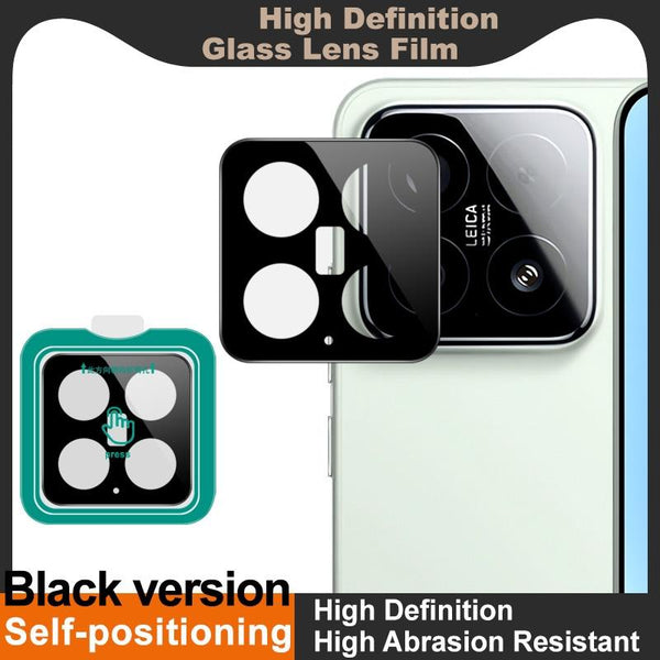 For Xiaomi 15 imak Black Version HD Glass Rear Camera Lens Film, Self-positioning Version