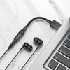 hoco LS37 Spirit Transparent USB to 3.5mm External Sound Card(Black)