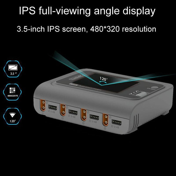 ToolkitRC Q4AC Four-Channel Airplanes And Drones Model Li-Po Battery Balance Charger(US Plug)