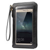 Universal Crazy Horse Texture Touch Screen Wallet Style PU Leather Shoulder Bag for Galaxy Note 8 & Mega 6.3, Huawei Mate 8 / Mate 7, etc. 6.3 inch Below(Black)