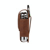 Folding Screen Mobile Phone Waist Hanging Universal Clutch Bag(Coffee)