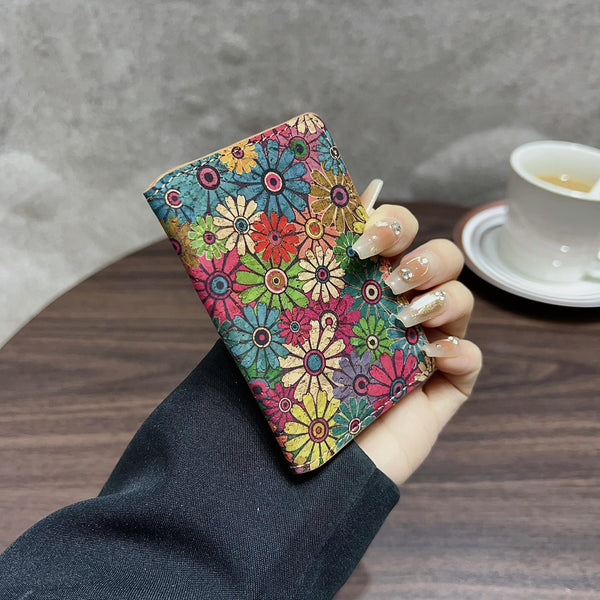 Denior V15 Ultra-thin Magnetic Phone Card Sleeve(Flower)