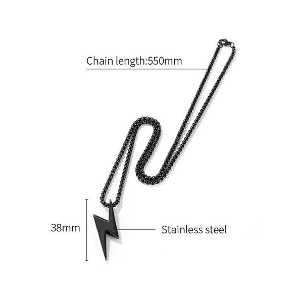 1894 Titanium Steel Men Necklace Accessories, Color: Gold Single Pendant