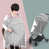 Anti-exposure Nursing Pad Outdoor Fig Leaf Stroller Mosquito Net, Color: Gray Crown