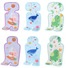 Baby Stroller Mat Seat Cushion Safety Seat Ice Silk Cushion, Color: Five-point Little Green Dragon