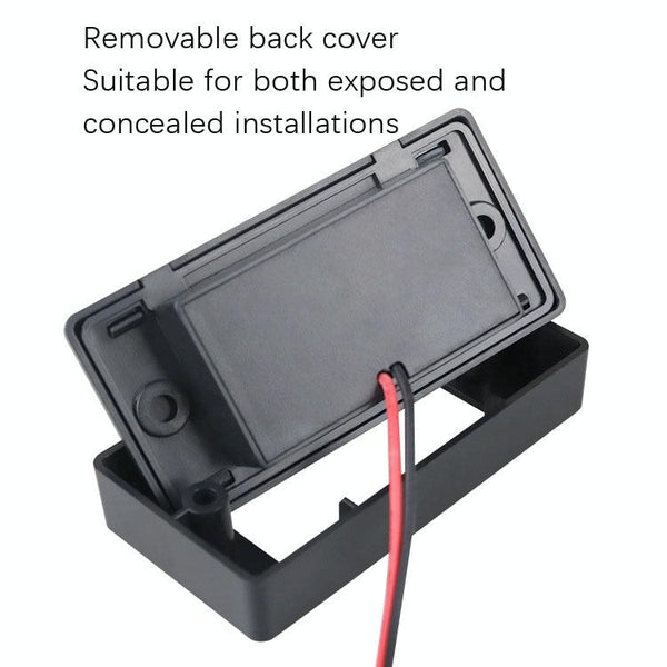 12V24V Route Bus Dual USB Charging Input Car Charger(Blue Light)