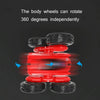 Stunt Deformation High-Speed Electric Remote Control Car Double-Sided Off-Road Tumbling And Twisting Toy Car(Red)