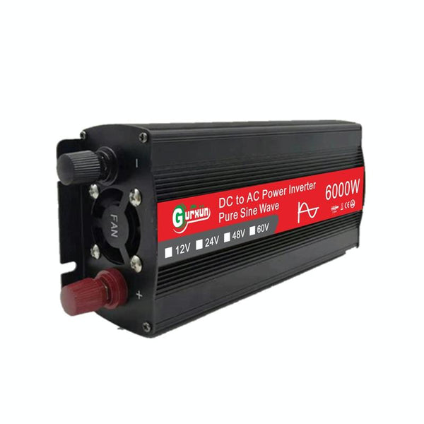 Gurxun 6000W High Power Sine Wave Inverter With Single Digital Display, Specification: 60V-220V