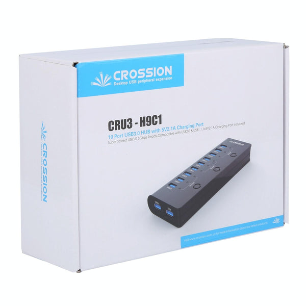 ORICO CRU3-H9C1 10 Port USB3.0 12V 4A HUB Power Adapter, Plug:US Plug