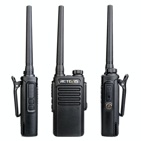 RETEVIS RT47 PMR446 16CHS IP67 Waterproof FRS Two Way Radio Handheld Walkie Talkie, EU Plug(Black)