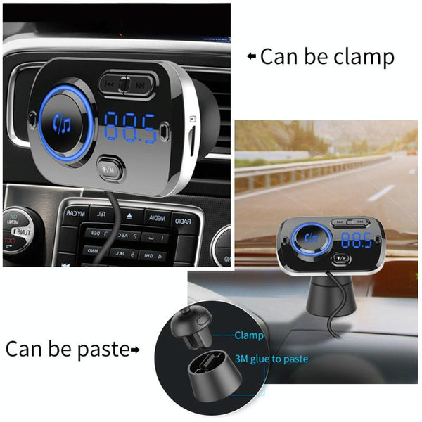 BC49BQ Car Digital Radio Receiver Bluetooth MP3 Player FM Transmitter Voice Assistant QC3.0 Quick Charger