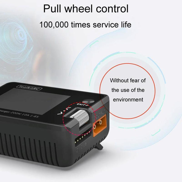 ToolkitRC M7 Boat Model Aviation Li-Po Battery Balance Charger(Black)