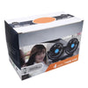 HUXIN HX-T606E 12W 360 Degree Adjustable Rotation Clip Two Head Low Noise Mini Electric Car Fan with Roller Switch, DC24V