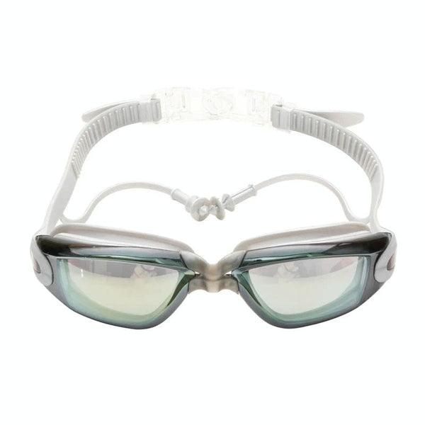 YJ003 Electroplating HD Anti-fog Swimming Glasses Waterproof Diving Equipment for Man and Women(Gray)