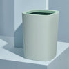 Living Room Household Large Kitchen Bathroom Trash Can with Press-ring(Blue)