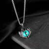 1926 Retro Demon Eyes Men Titanium Steel Necklace, Style: Pendant+4x70cm Matching Chain