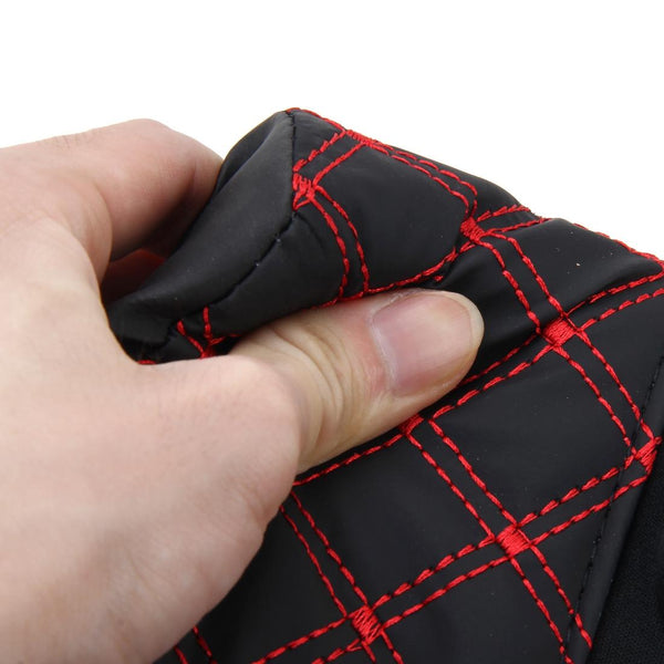 12V Four Season Chemical Fiber Wrapping Lumbar Seat Relaxation Waist Support Cushion for Car Office Family (Red)