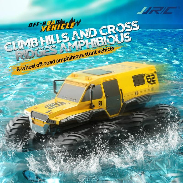 JJR/C Q137 Eight-Wheel Amphibious RC Vehicle(Yellow)