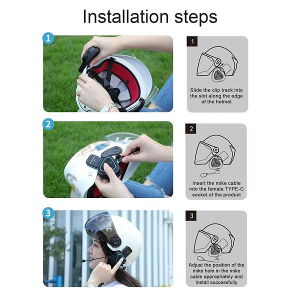 LX1 Motorcycle Half Helmet Waterproof Wireless 5.3 Bluetooth Headset, Version: English(Classic Red)