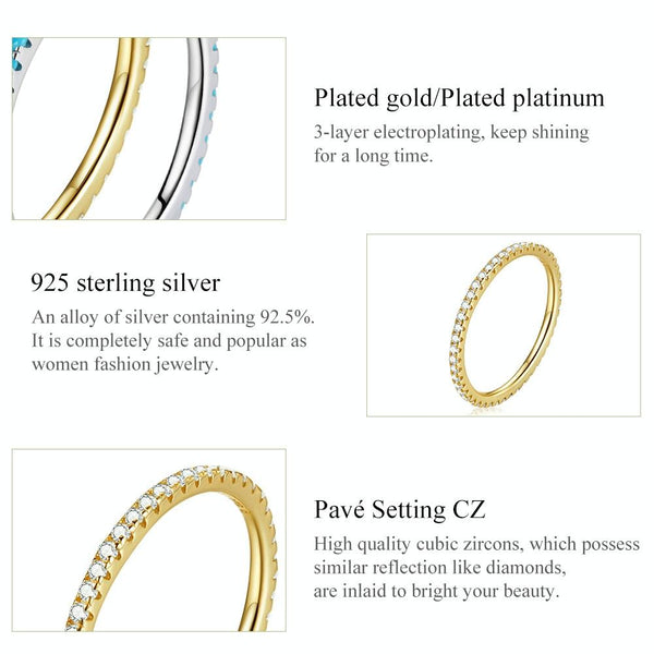 S925 Sterling Silver Fashion Wizard Diamond Women Ring, Size:6(Gold)