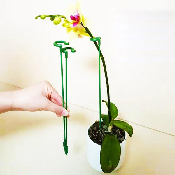 10pcs Plant Potted Flower Shape Support Rod Fixed Anti-lodging Leaf Guard Frame, Size:58cm