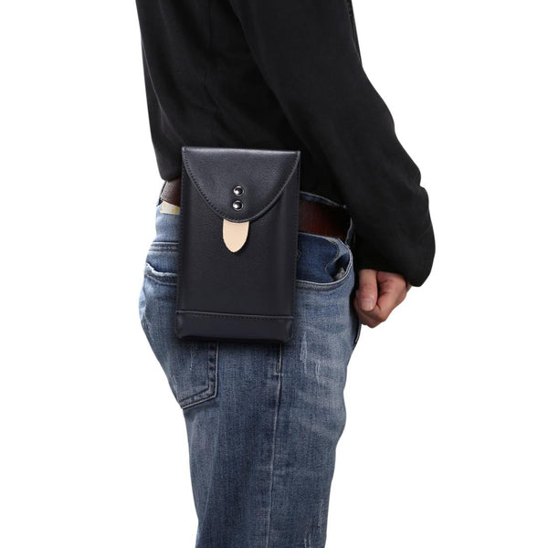 For 5.7 Inch or Below Smartphones Mobile Phone Universal Fanny Pack Leisure Sports Phone Case(Black)