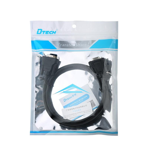 DTECH RS232 Serial Direct Line DB9 Extension Line Male to Female 3m