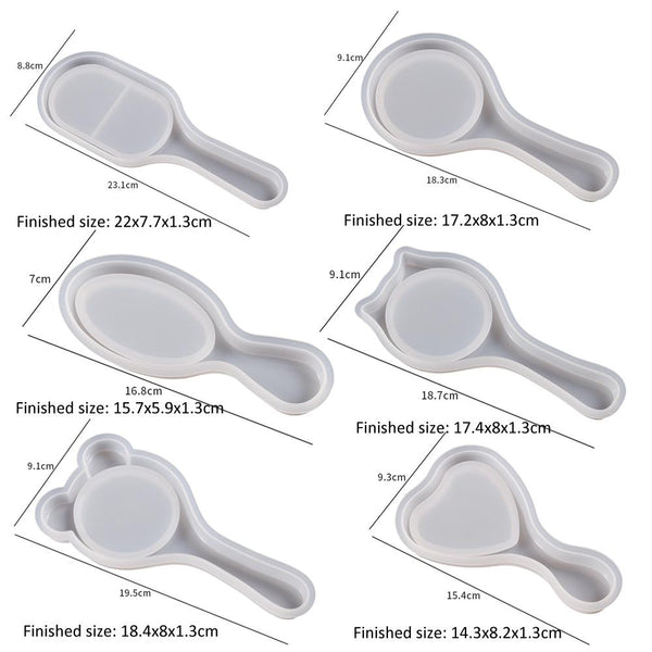 Air Cushion Comb Set Silicone Mold DIY Epoxy Resin Craft Making Mold, Spec: Cat Ear 005