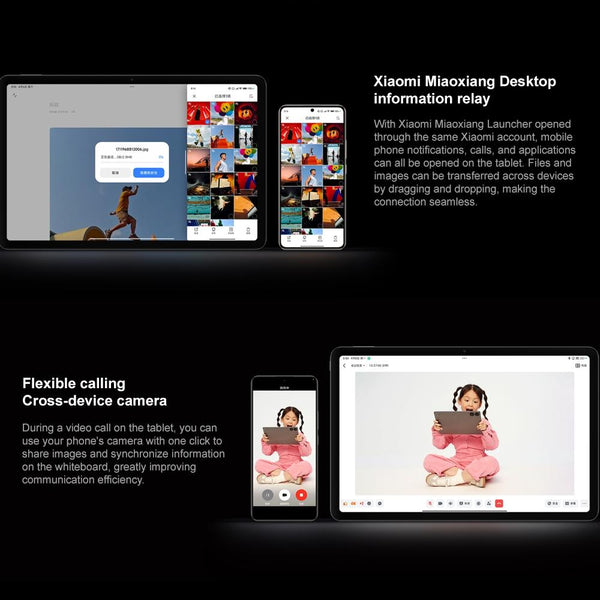 Xiaomi Redmi Pad Pro 12.1 inch Tablet PC, 8GB+256GB, HyperOS Qualcomm Snapdragon 7s Gen2 Octa Core, 10000mAh Battery(Dark Grey)