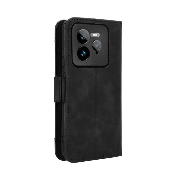 For Realme GT 7 Pro 5G Skin Feel Calf Texture Card Slots Leather Phone Case(Black)