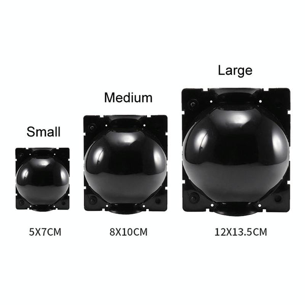 2pcs Plants Growth High Pressure Box Spherical Root Controller Grafting Root Cases, Model: S Green 50mm