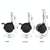 10pcs Swivel Furniture Casters Office Chair Baby Crib Sofa Wheel, Spec: 2 Inch Without Brake
