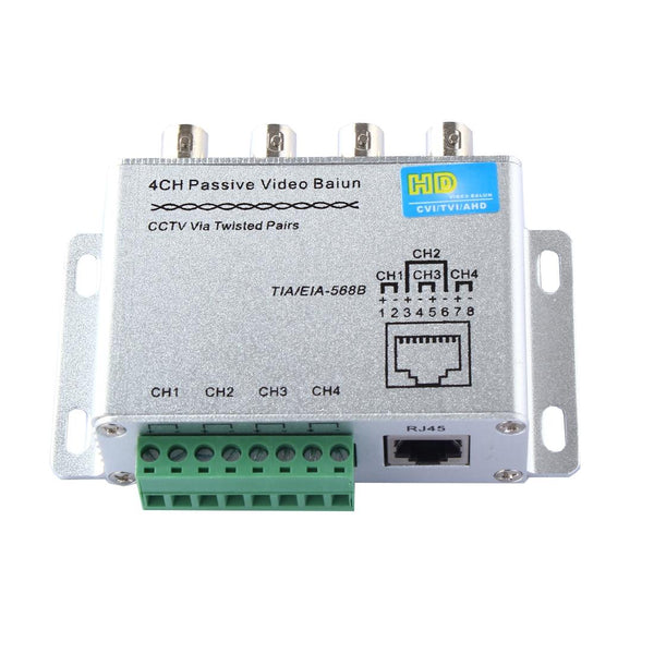 4CH CCTV HD Video Balun for CVI/TVI/AHD 720p/1080p Cat5