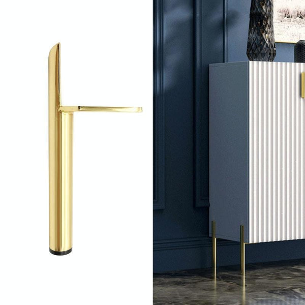 LH-D012-01 Cylindrical Metal Furniture Support Legs, Height: 15cm(Titanium)