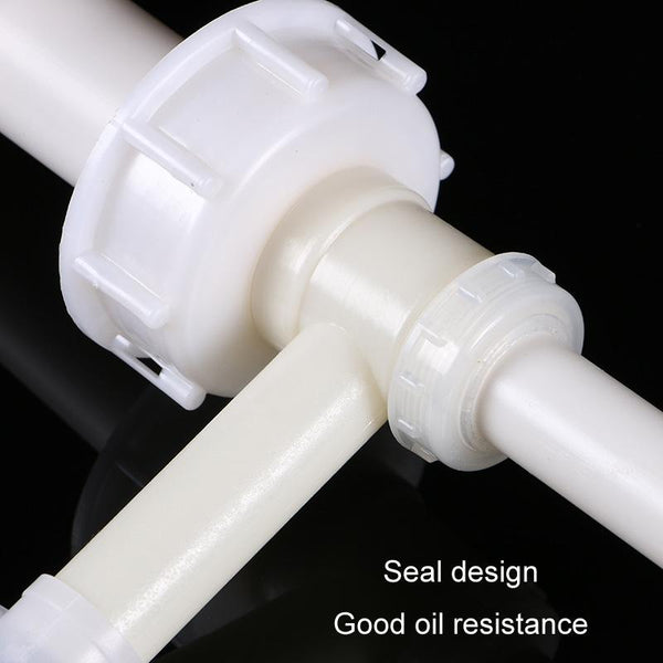 Manual Oil Extractor Plastic Aspirator Liquefaction Chemical Tube Soft Lid 5.4cm