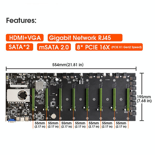 BTC-D37 Professional Mining Motherboard