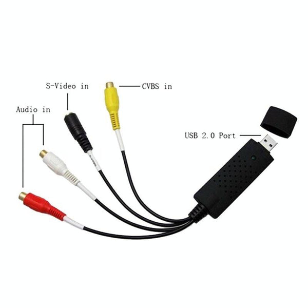 USB 2.0 Video Capture Card - Easy DV/AVI Recording